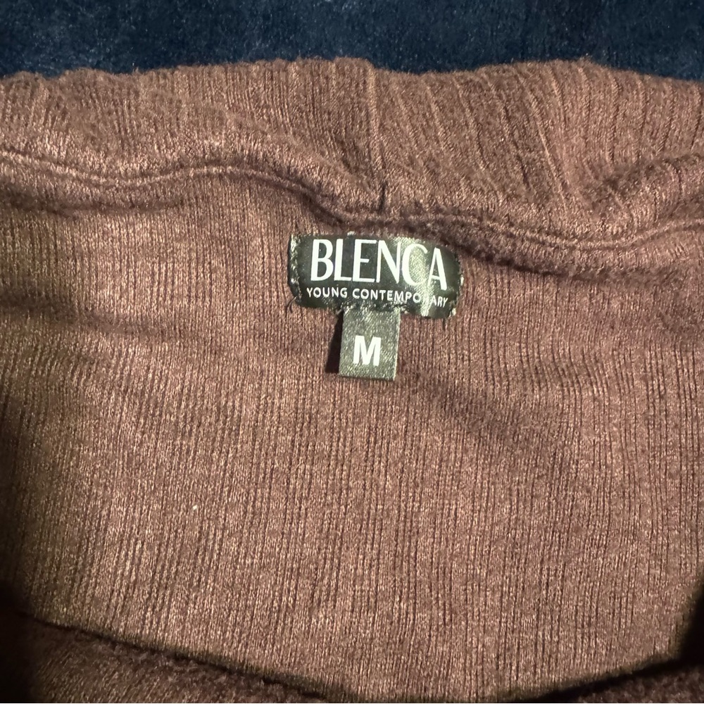Brown Off-Shoulder Ribbed Sweater - Picture 3 of 3
